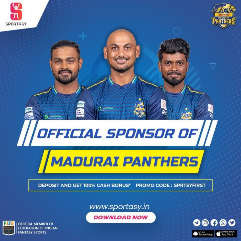 Sportasy App Announced Official Sponsorship With Madurai Panthers